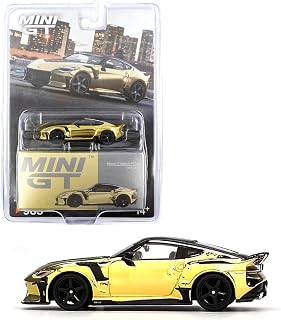 1:64 Diecast Model Car Compatible with Nissan Z VeilSide FFZ400 Gold Chrome Limited Edition Mini GT MGT00985