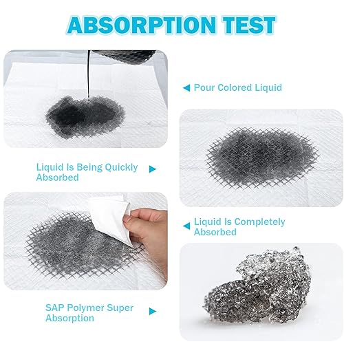 Miniatura 4 de Cambiador desechable para bebé, paquete de 50 almohadillas suaves de tela no tejida transpirable impermeable, protector de colchón portátil a prueba