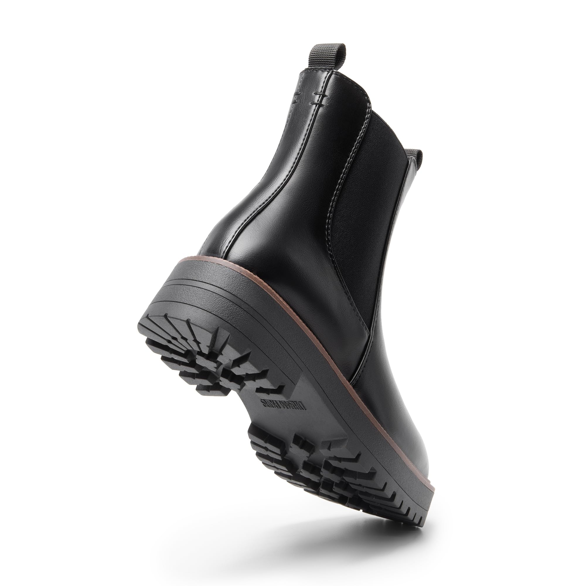 DREAM PAIRS Damen Plateau Stiefeletten Chelsea Boots