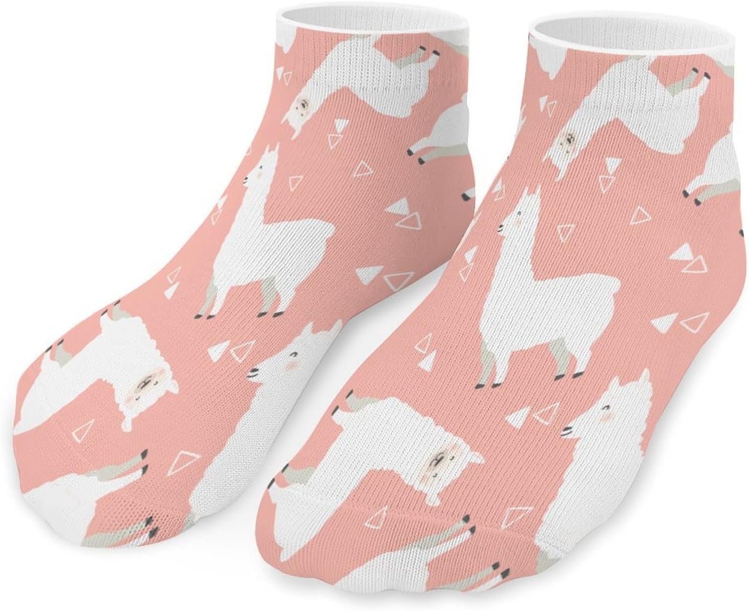 Cute Llama-alpacas Ankle Socks for Men Women Low Cut Crew Sock Casual Sports Clothing