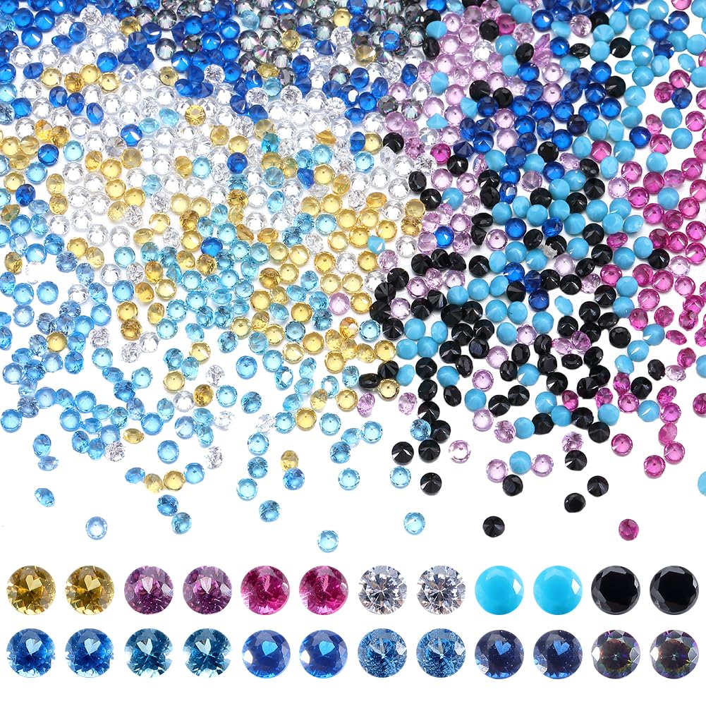 Pierres en oxyde de zirconium SUNNYCLUE 1200 strass colorés 1.5mm