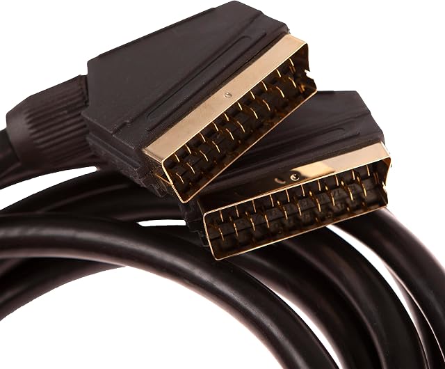 CDL Micro 1.5m Premium Quality Gold Coaxial SCART Lead/Cable/Wire