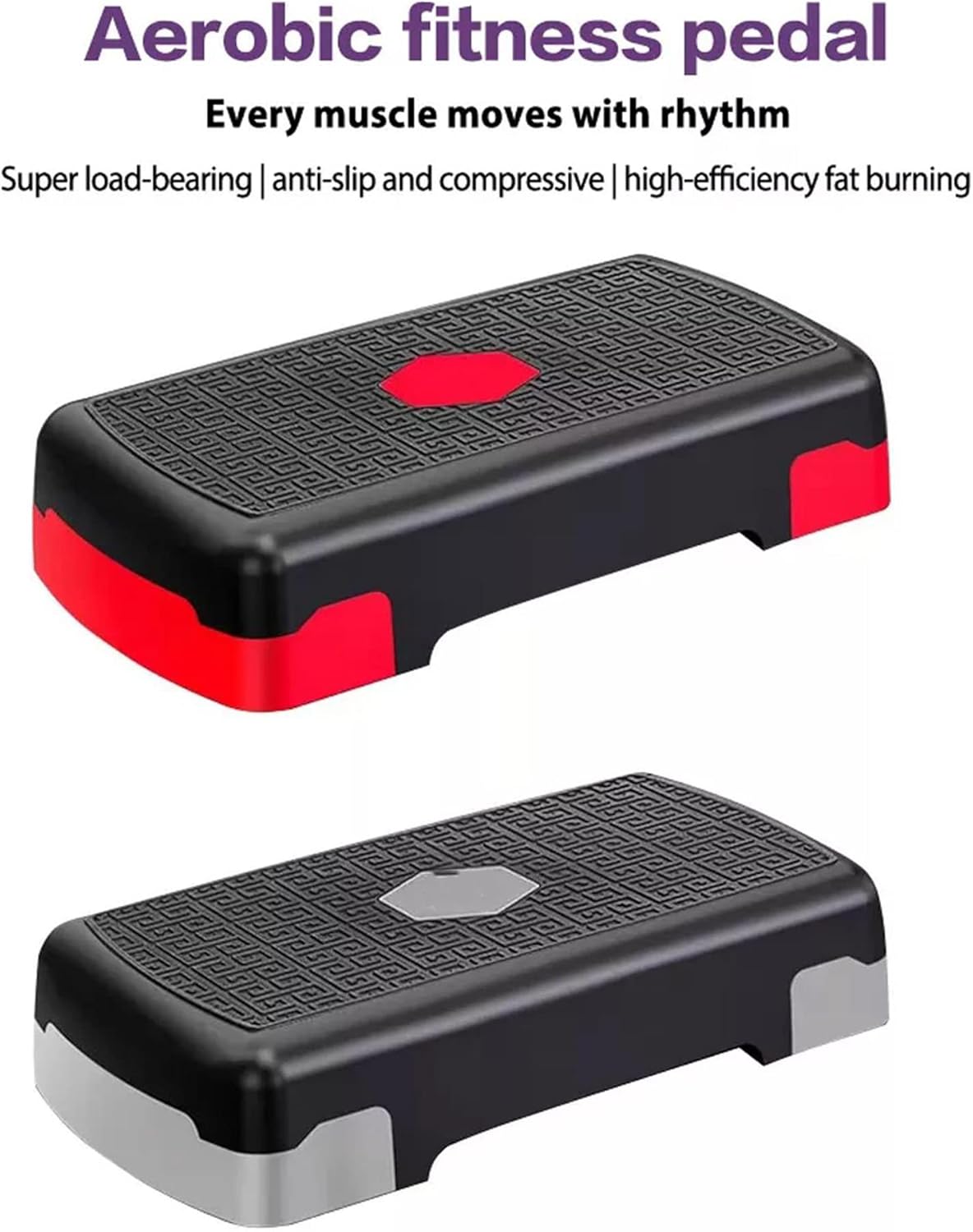 45Cm Adjustable Fitness Pedals Aerobic Step Platform Exercise Board for Home Yoga Pedal Fitness Equipment Exercise Aerobic Step