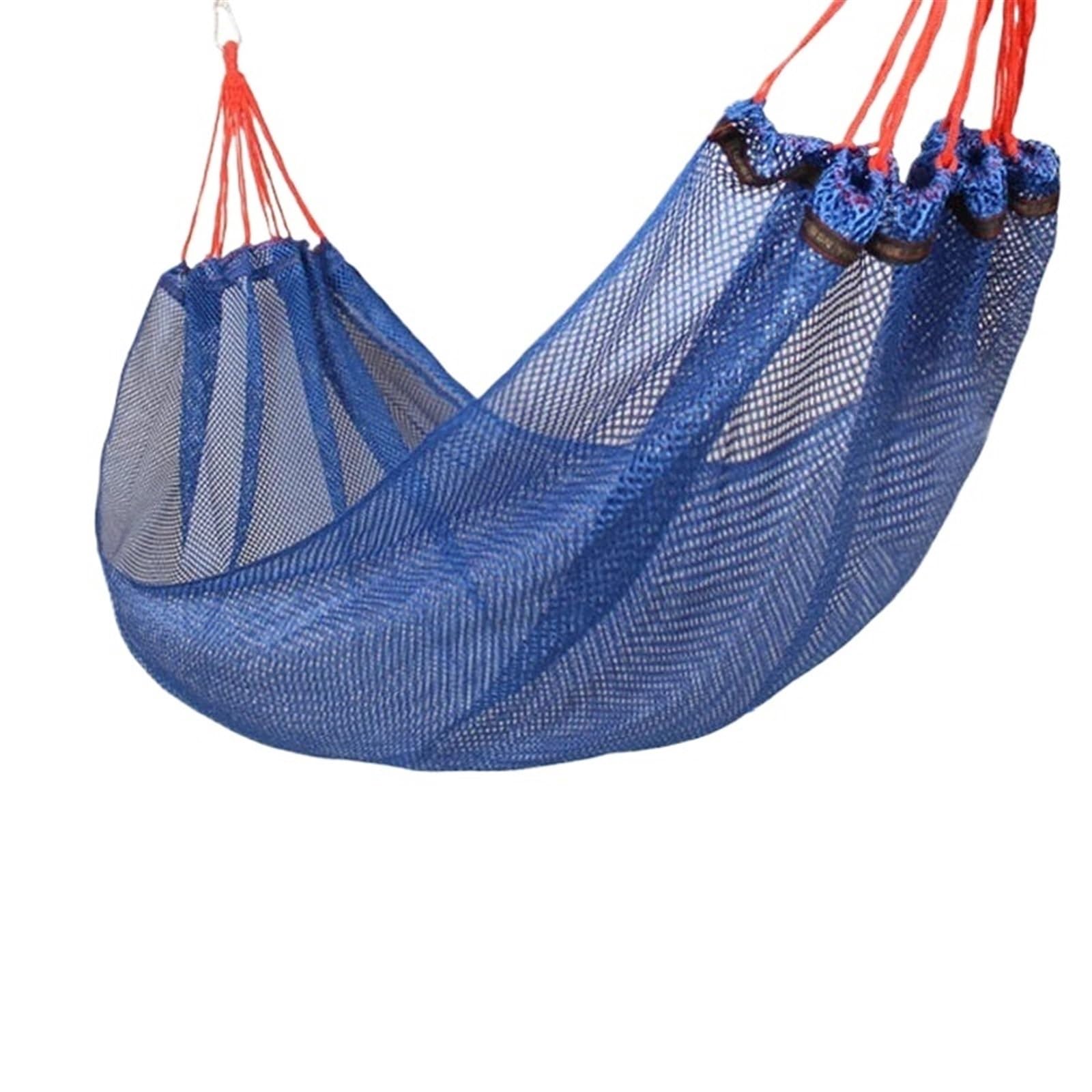 Amaca for adulti for una persona singola all'aperto Maglia di seta del ghiaccio Studente Dormitorio Amaca in rete Sedia sospesa pieghevole Letto for dormire portatile per l'escursionismo, il campeggio