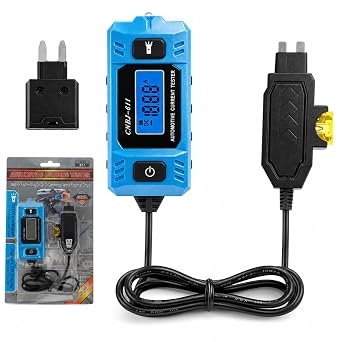 Automotive Circuit Fault Probe Tester, 20A 48V High-Precision Car Fuse Tester with Backlit LCD Display & LED Work Light, Professional Electrical System Diagnostic Tool for Cars, Trucks & RVs