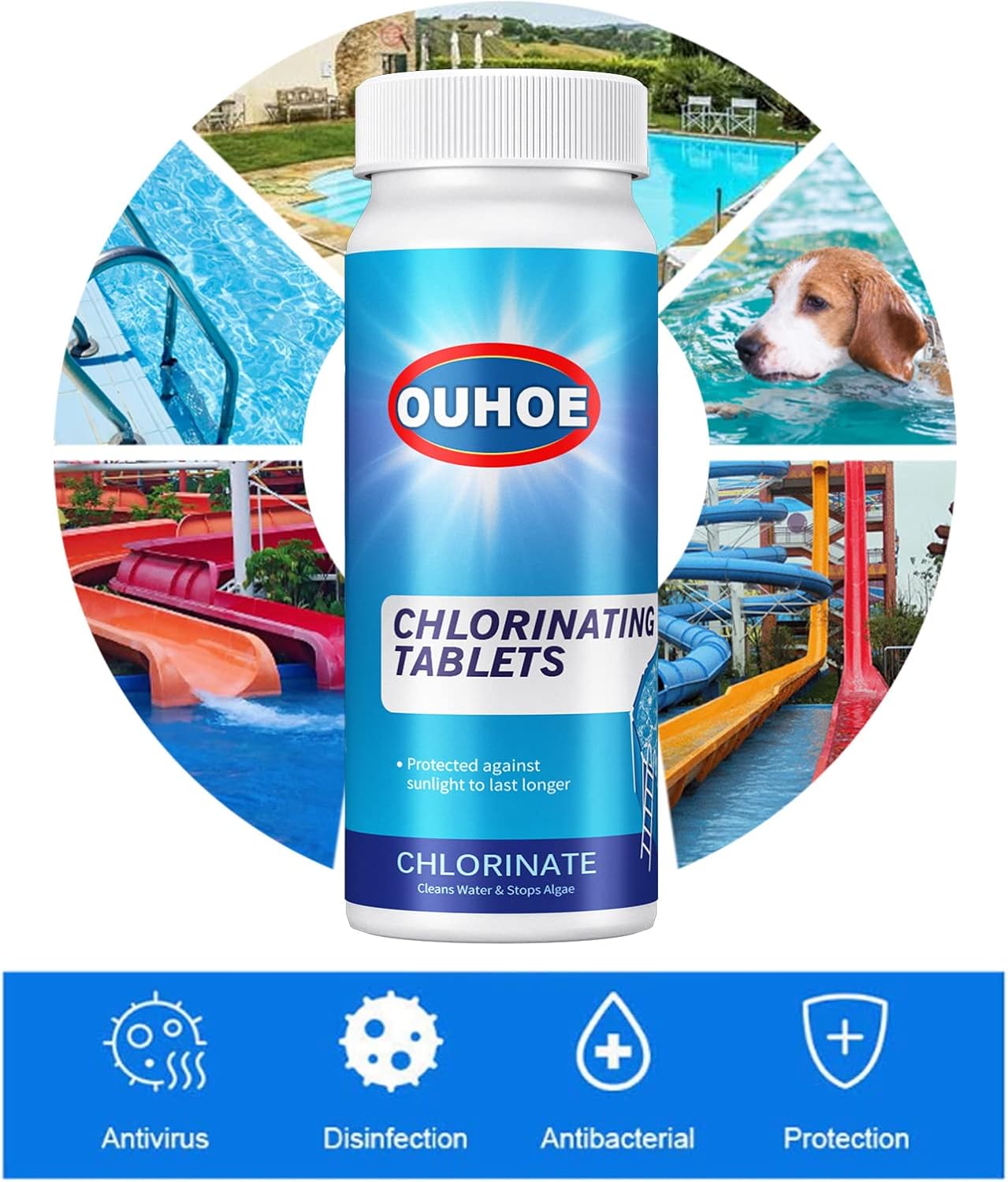 Chlorine Tablets for Hot Tub,Chlorine Tablets,Pool Cleaning Tablets