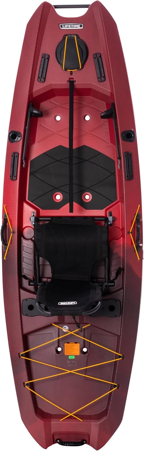 Lifetime Manta Angler Kayak 10', Stand-Up Fishing Kayak, 6 Rod Holders, Adjustable Seat