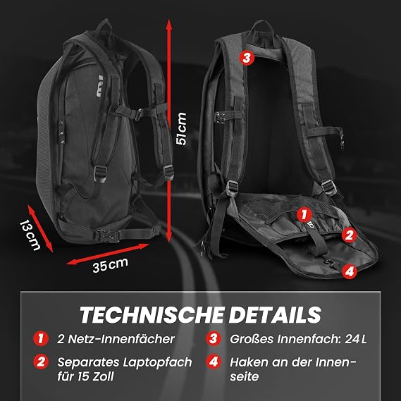 Bogotto Hump Motorcycle Backpack