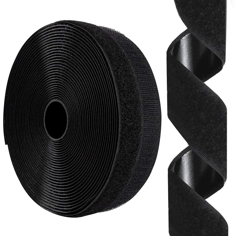 1 Inch x 26 Feet Hook and Loop Tape Sticky Back Fastener Roll, Nylon Self Adhesive Heavy Duty Strips Fastener for Home Office School Car and Crafting Organization : Industrial & Scientific