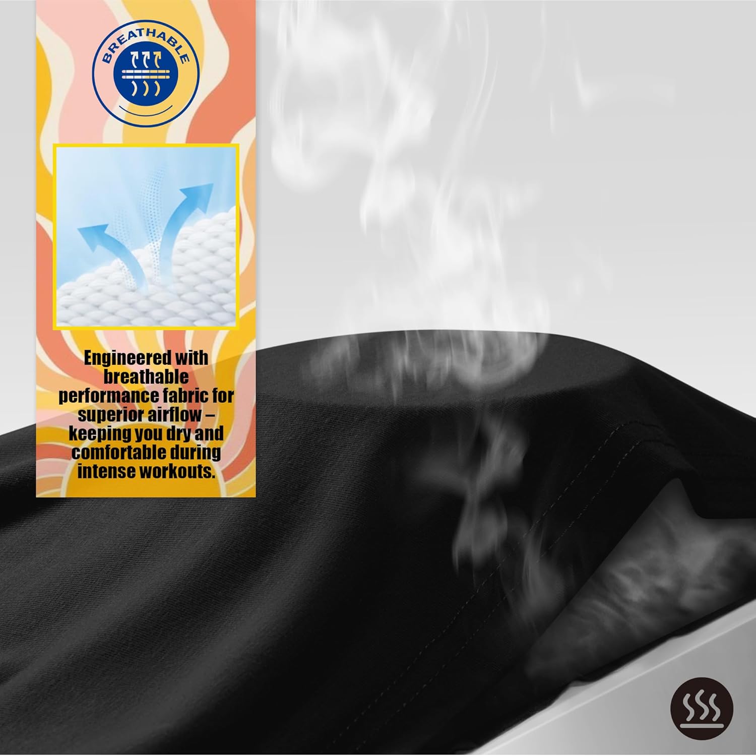 Men’s Big and Tall Long Sleeve Shirts Quick Dry Moisture Wicking Lightweight Stretch Athletic Gym Workout Tops 2 Pack - Image 2