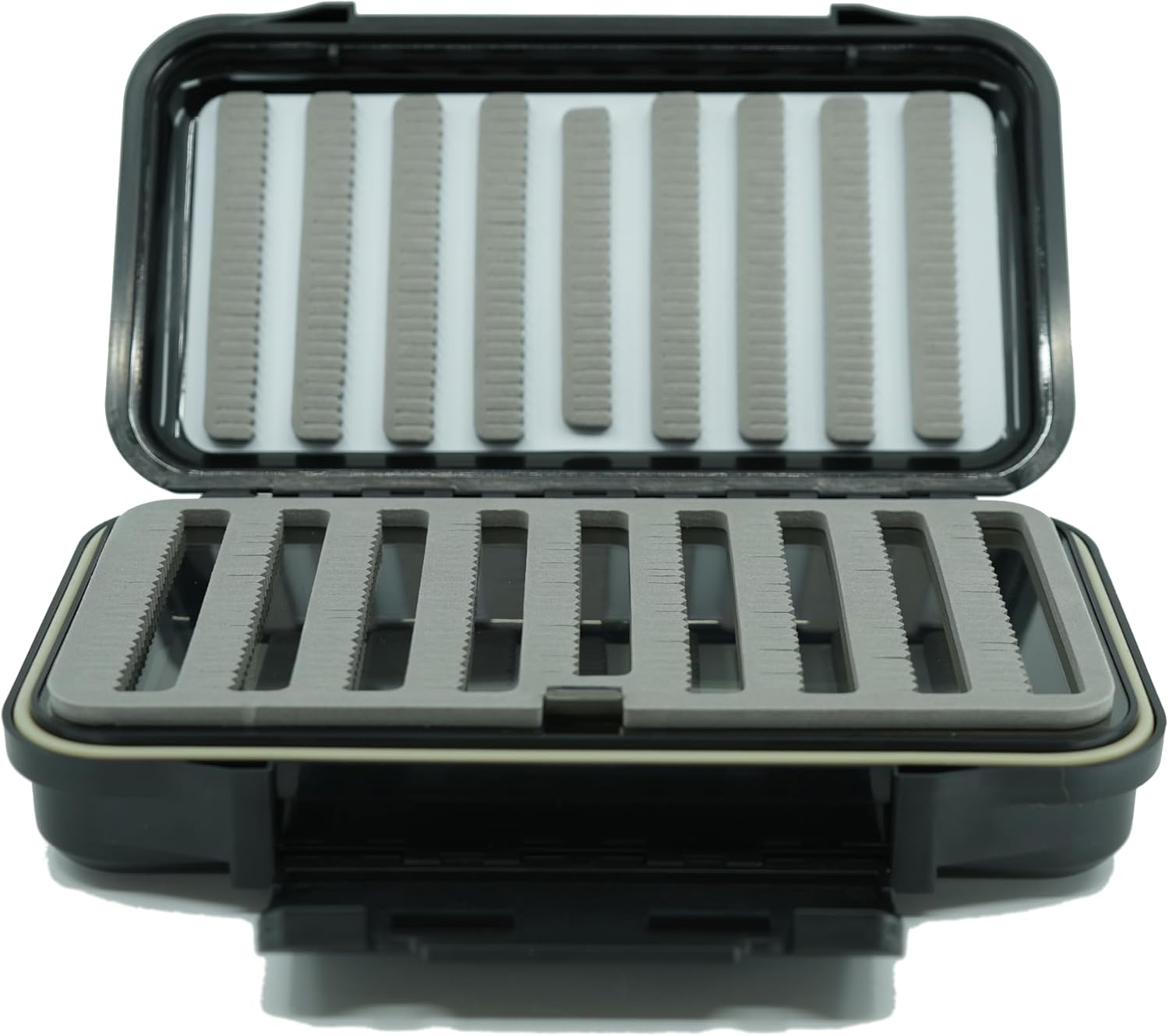 Kingfisher Waterproof Dry Fly Fishing Box with Leaf