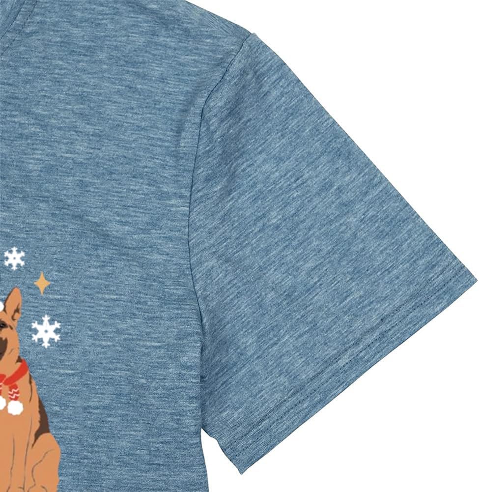 Funny Christmas Shirts for Women Lets Get Lit Christmas Lights Holiday Tops - Image 5