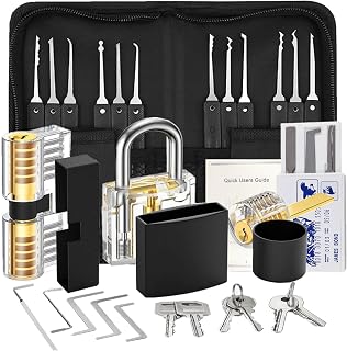 Lock Outdoor Padlocks, Lock Set with Keys, Keyed Alike Padlocks, 3 Pack 45mm(1-3/4") for Storage Unit, Sheds, Garages and Fence