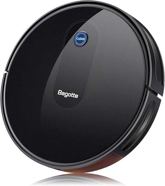 Bagotte BG600 Robot Vacuum Cleaner Mop,Upgraded 1500Pa Strong Suction