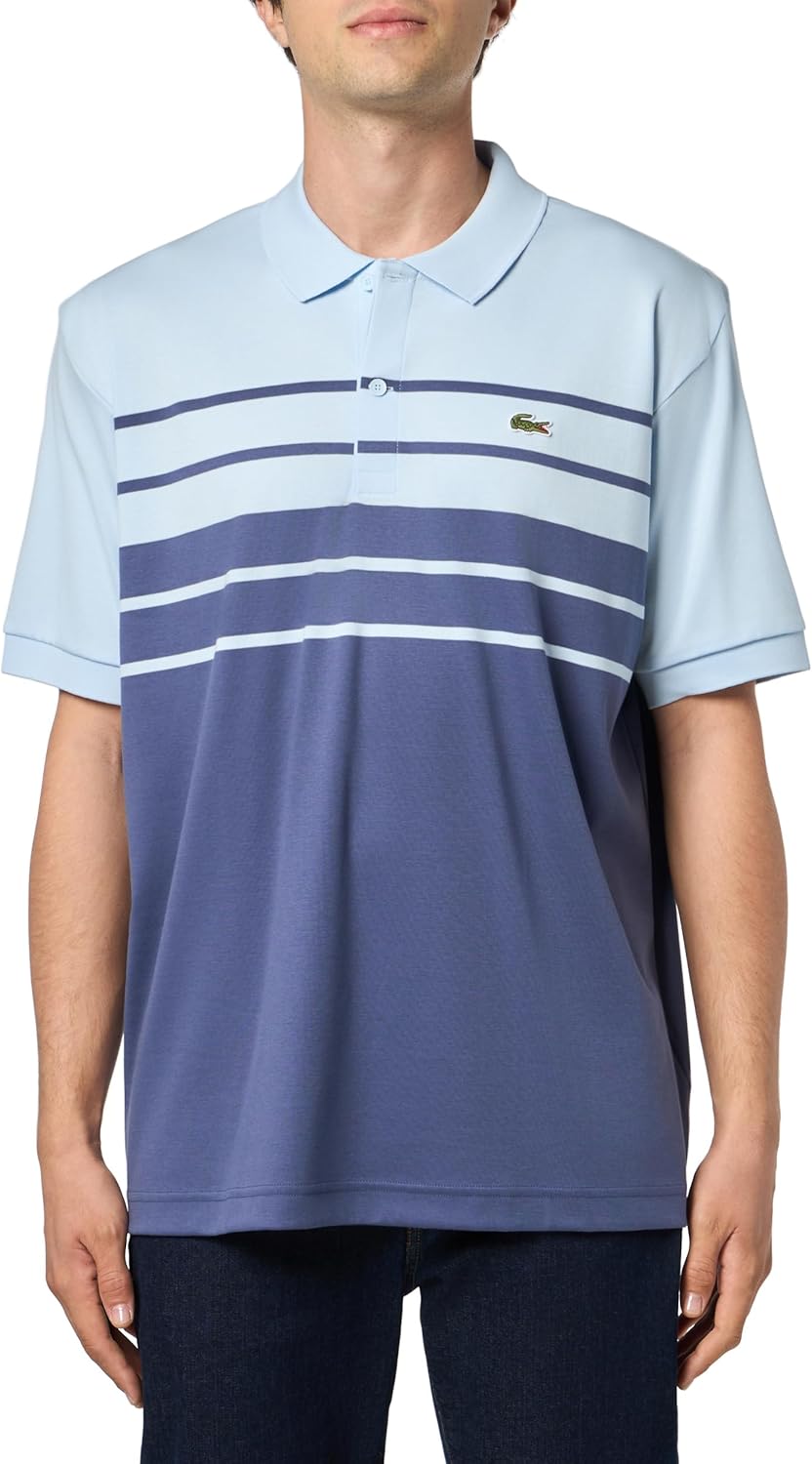 Lacoste Men's Regular Fit Two Tone Pima Cotton Polo Shirt
