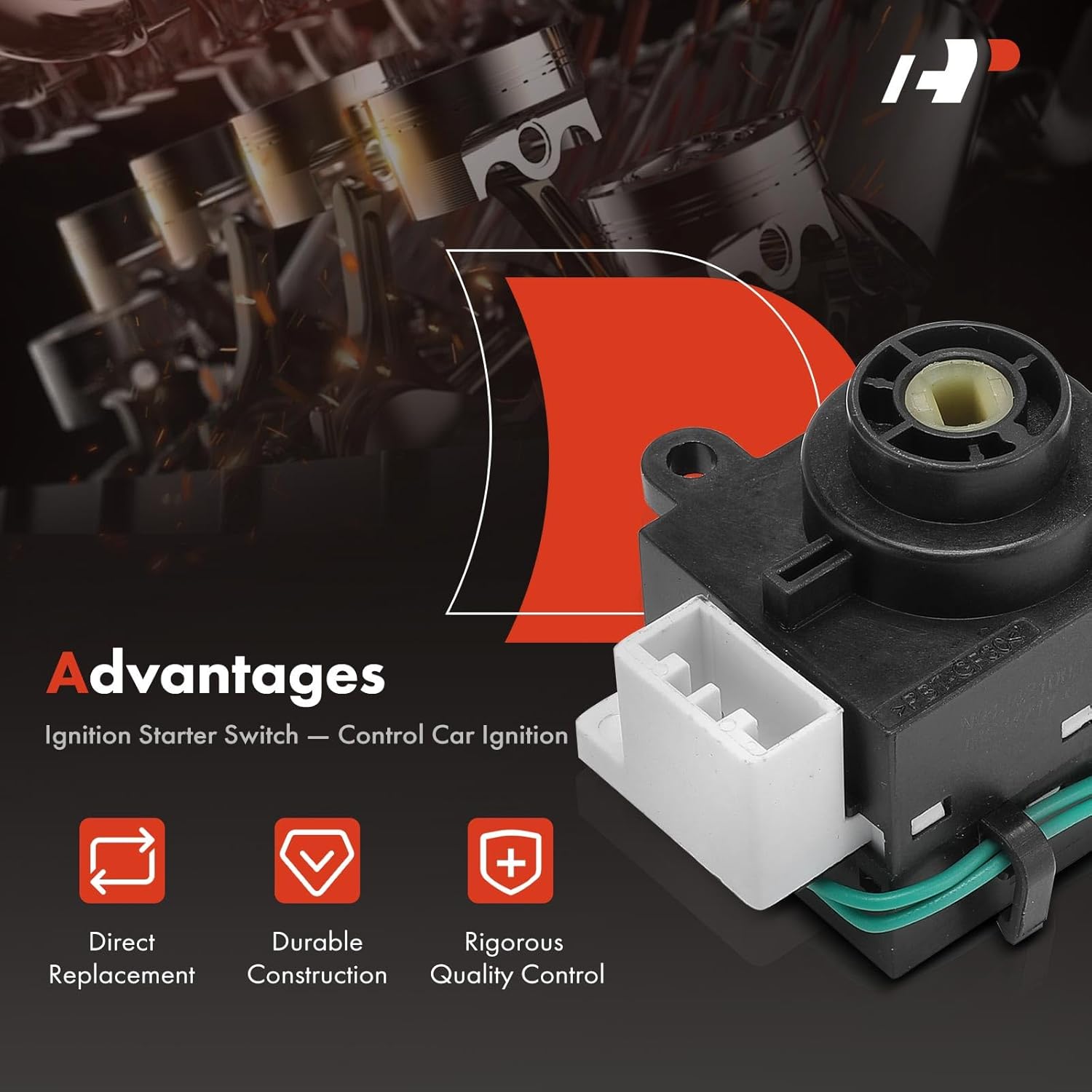 A-Premium Ignition Starter Switch Compatible with Buick, Chevrolet, Pontiac & Saturn Vehicles - LaCrosse 05-09, Allure 05-08, Terraza 05-07, Uplander 05-09, Montana 05-09, Relay 05-07 - 7 Blades