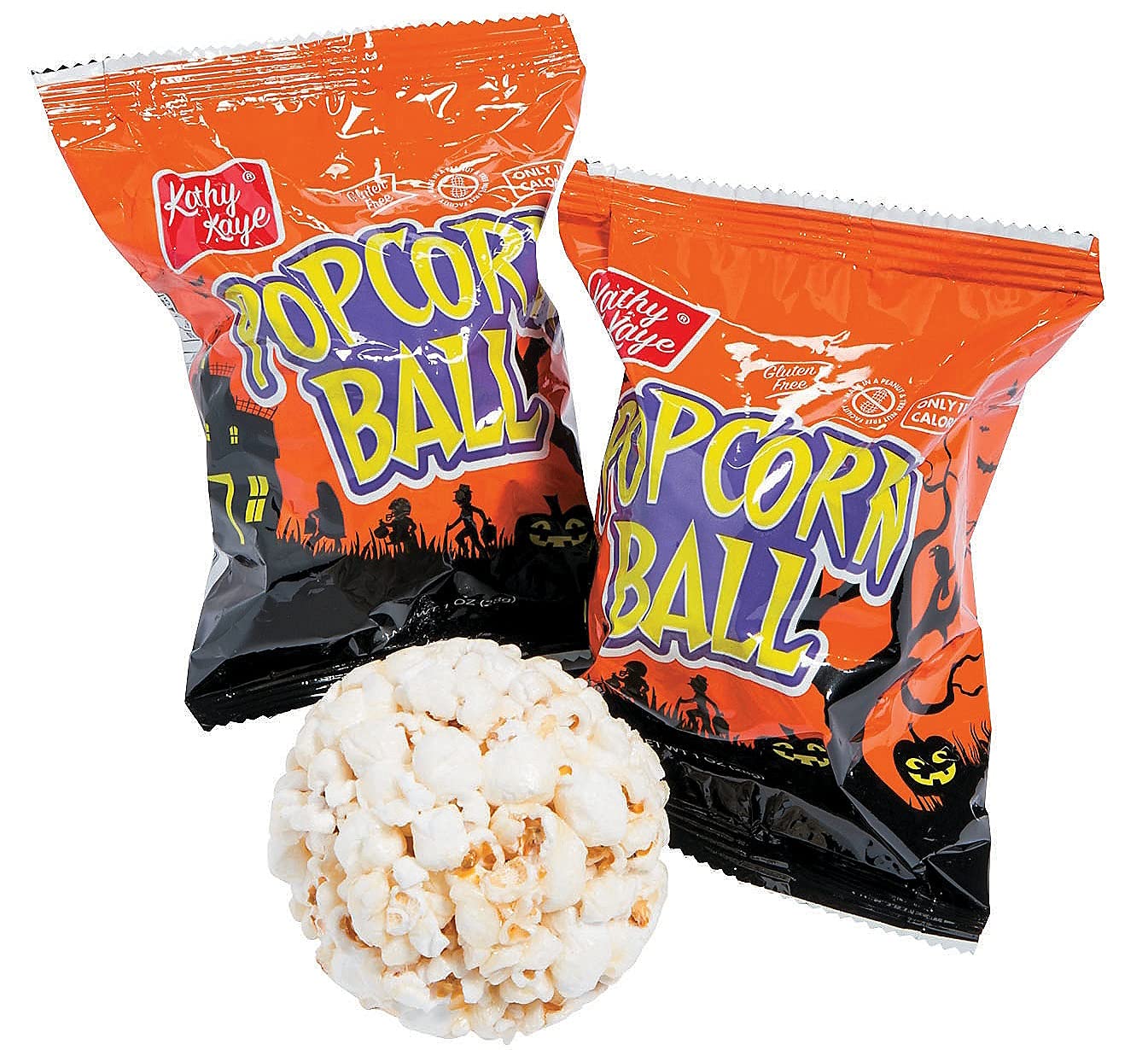 Individually Wrapped Popcorn Halloween Popcorn Balls Individually Wrapped 6 Pack Sweet And Salty ...