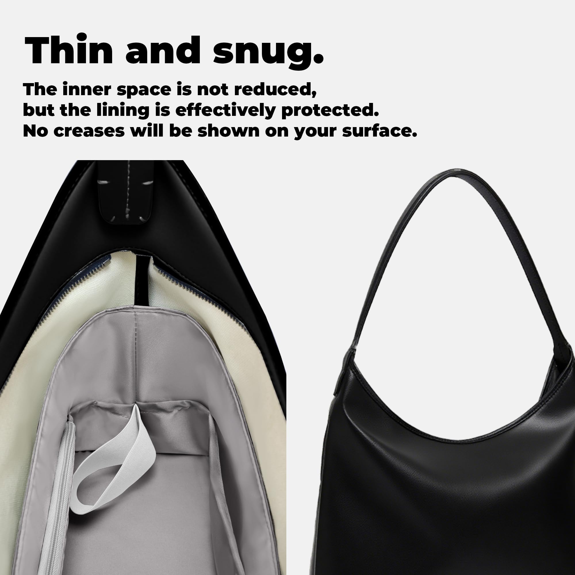 DGAZ Leichter Handtaschen Organizer für Gyard Bohème Hobo, Gris Mouette