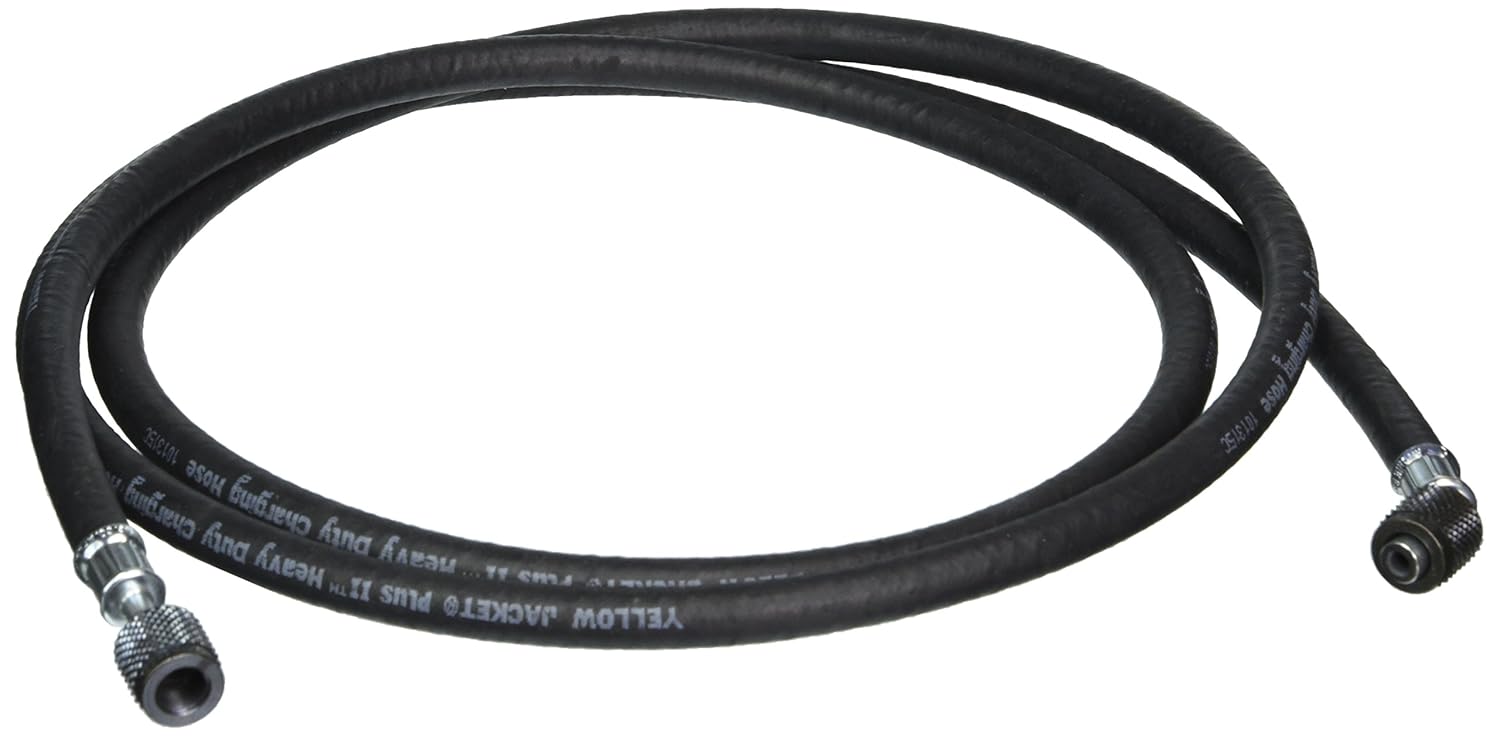 Yellow Jacket 16896 Ammonia Charging Hose, 1/4" Straight Flare x 1/4