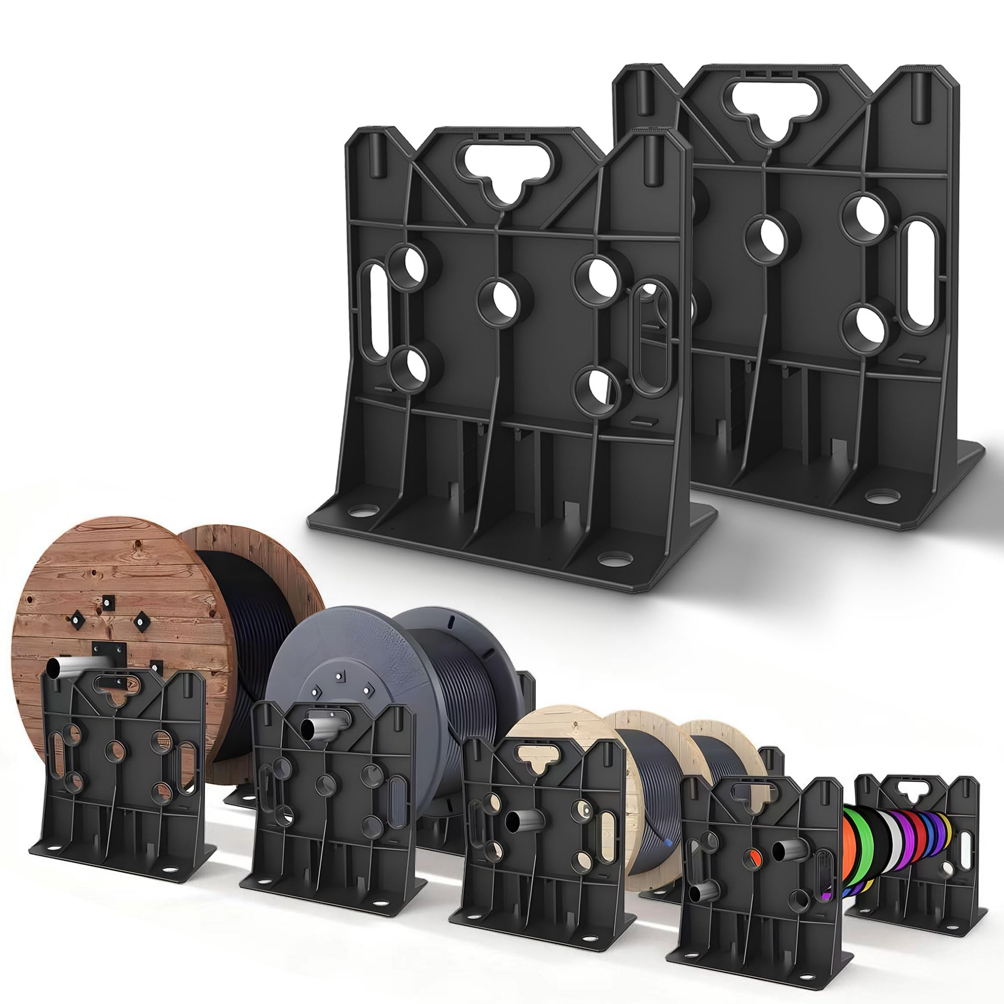 Distributeur robuste pour grandes bobines de fil | Capacité de charge 150 kg