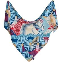 Women's Silk Wool Blend Large Triangle Scarf 49x49x74 Lightweight Printed Scarf Shawl