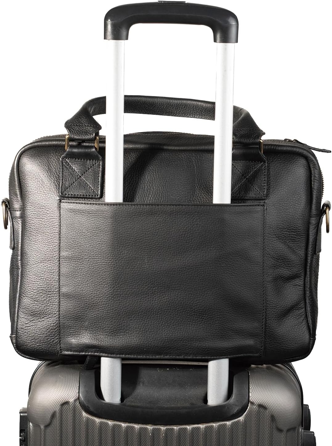 Full Grain Leather Briefcase | Elegant Handmade Leather Briefcase for Men, Perfect for Work and Business.