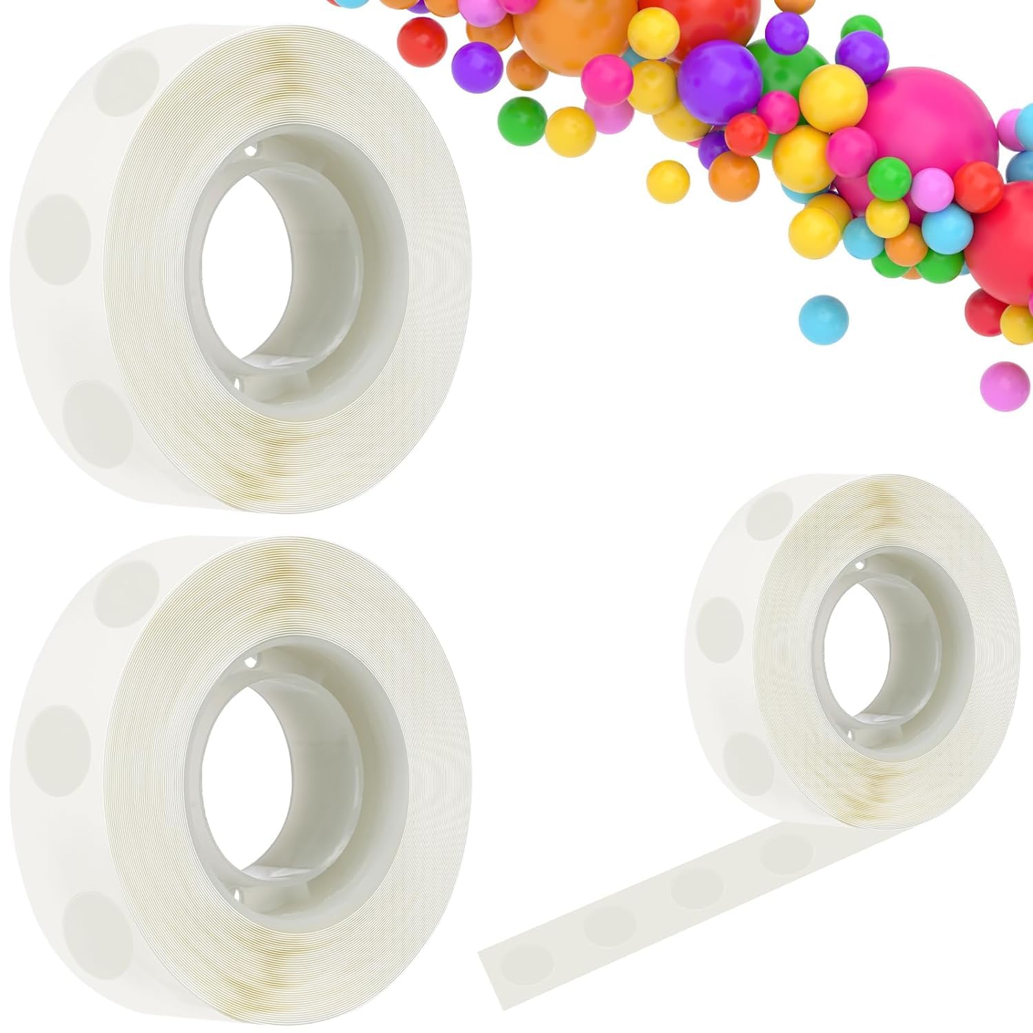 Double Sided Glue Dots Tape for Balloons, Removable Balloon Sticky Dots