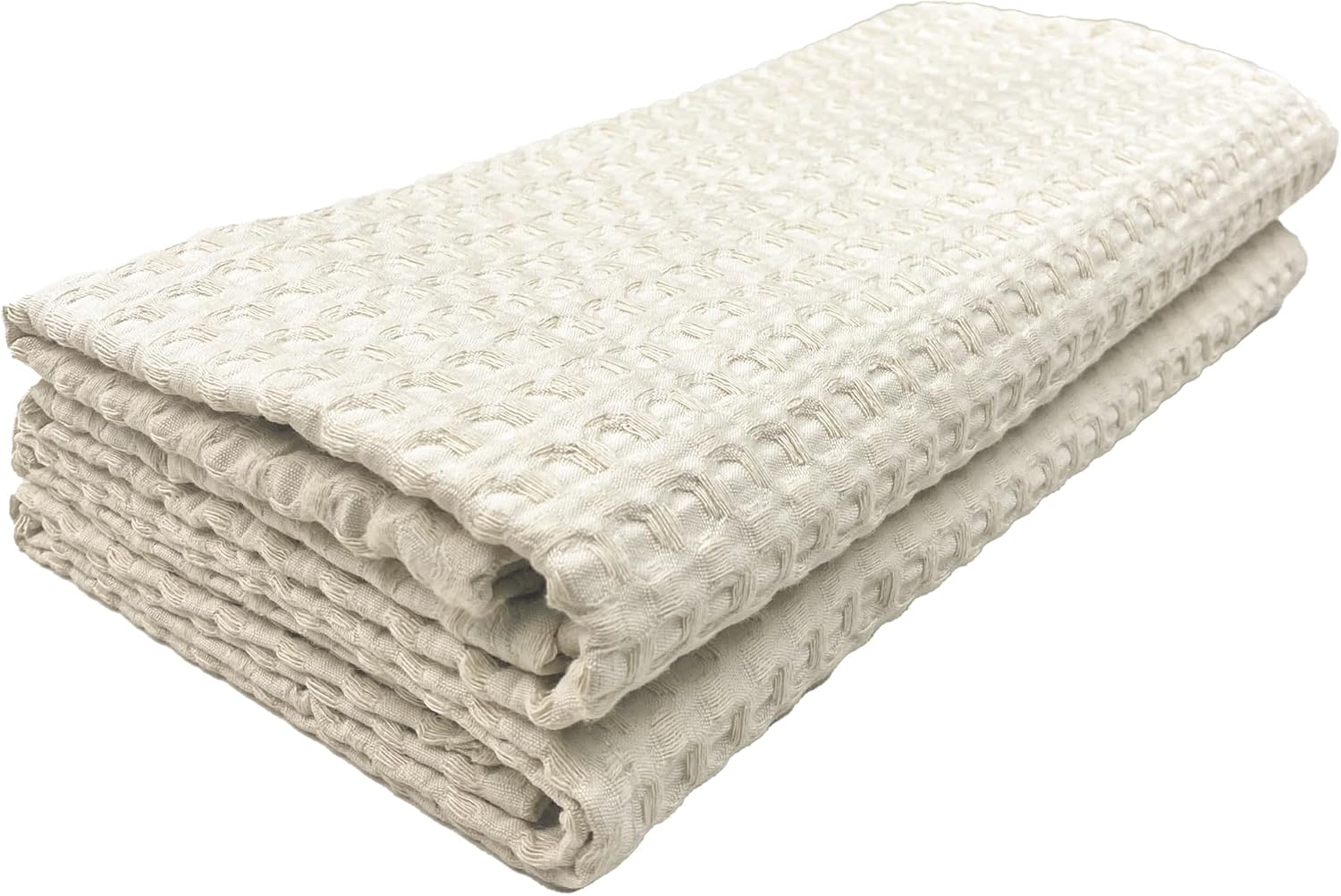 Pure Cotton Waffle Bath Towel, Soft Luxury Premium Large 34‘’x62‘’ Bath Sheet Towels, Natural Shower Cloth for Body, Modern Style (Natural)