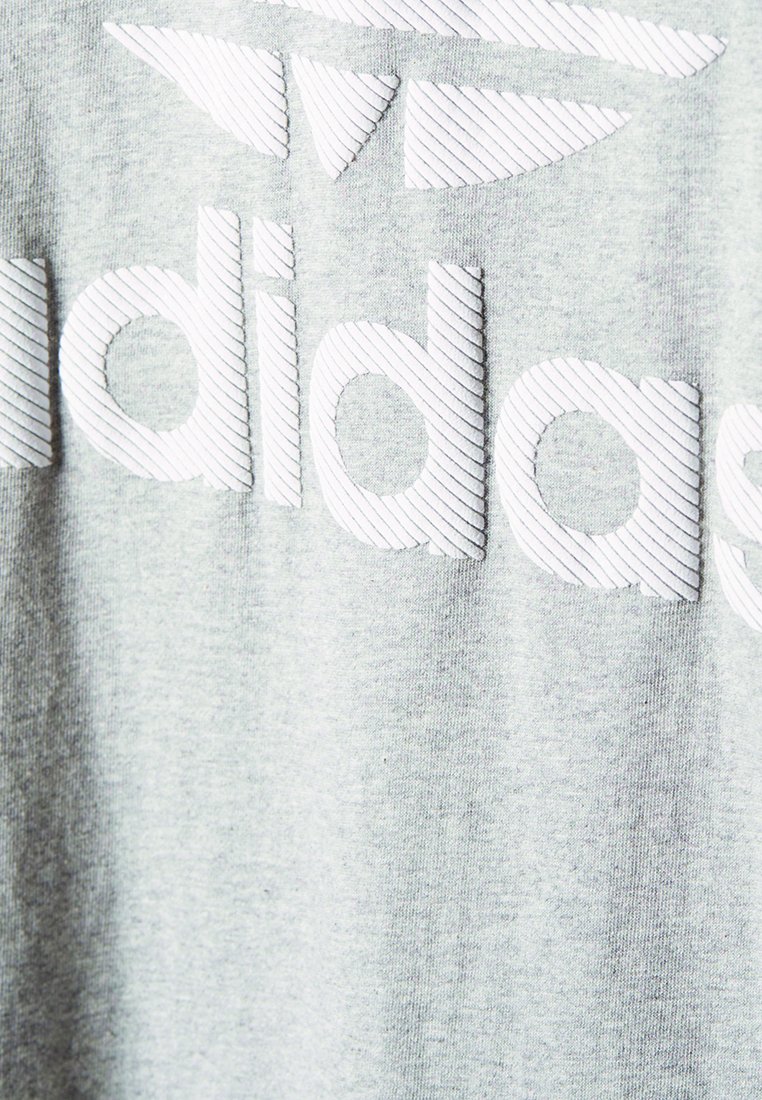 adidas Męskie Essenials Longsleeve, Medium Grey Heather/Maroon, XXL