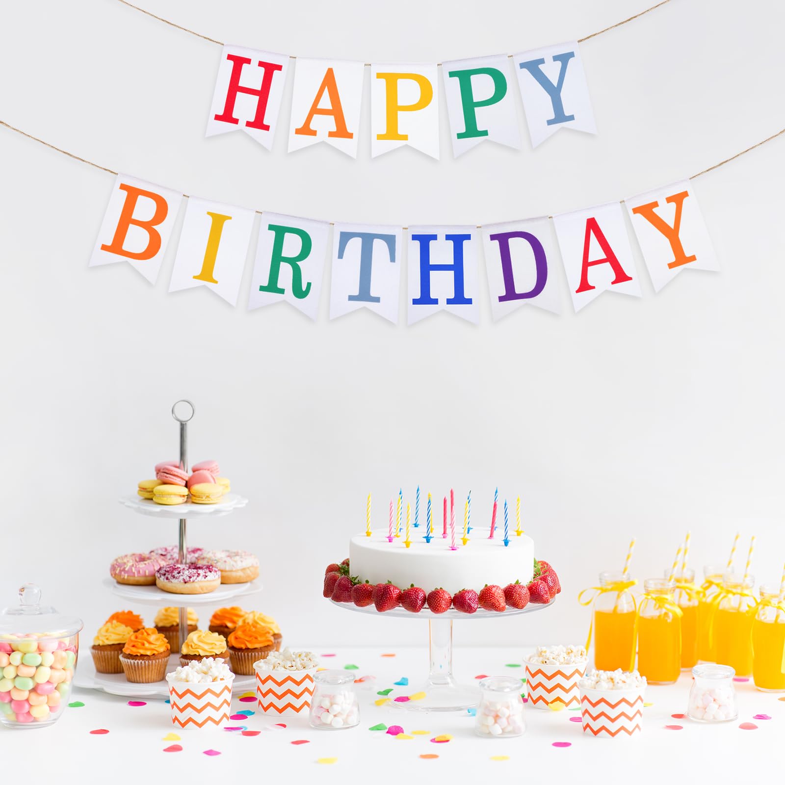 Happy Birthday Luftschlangen – Rosa, Vorbespannt, Party-Dekoration Für Mädchen & Kindergeburtstage