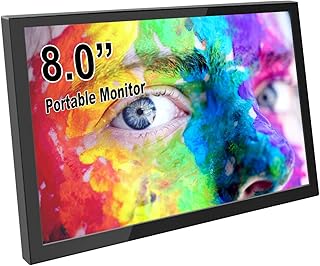 ELECROW For Raspberry Pi Screen, 8 inch Portable Small Monitor 1280x800 Resolution IPS LCD Screen Mini Monitor Competible Raspberry Pi, Laptop, PC, Game Consoles