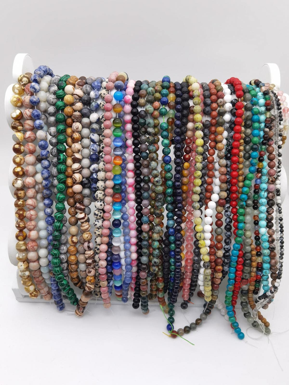 10 Perles En Amazonite 7/8mm Ou 6mm Qualité A - RARE - Mercerie Marina - Foto 8