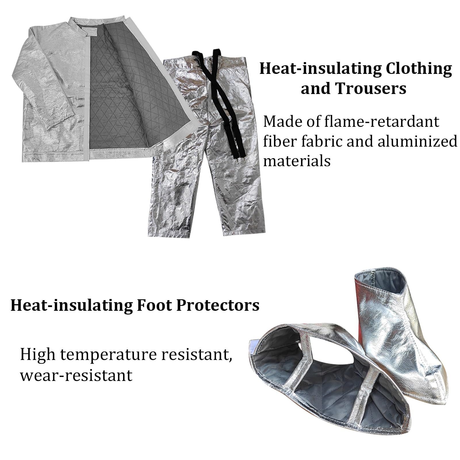 Traje antirradiación térmica, Ropa Resistente al Calor, Uniforme ignífugo de protección térmica para entornos de Alta Temperatura, Rescate de Bomberos