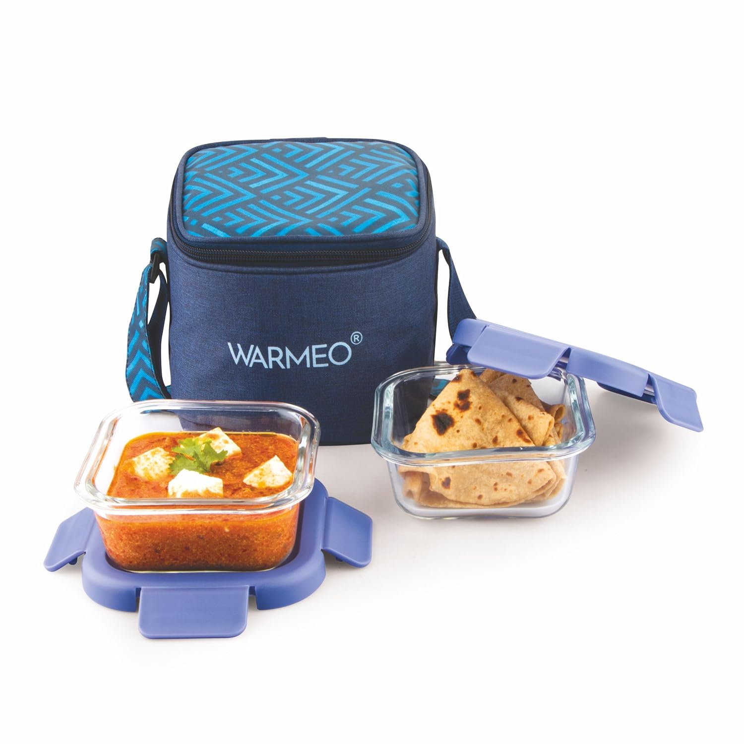 WARMEO Borofresh Borosilicate Lunch Box, 2 x 325 ml, with Bag at ₹309 (67% Off) – Amazon