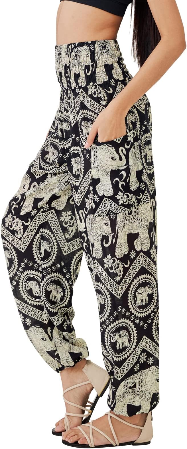 Boho Pants for Women - Hippie Harem Pants Women - Womens Yoga Pants – Comfy Bohemian Flowy Hippie Clothes