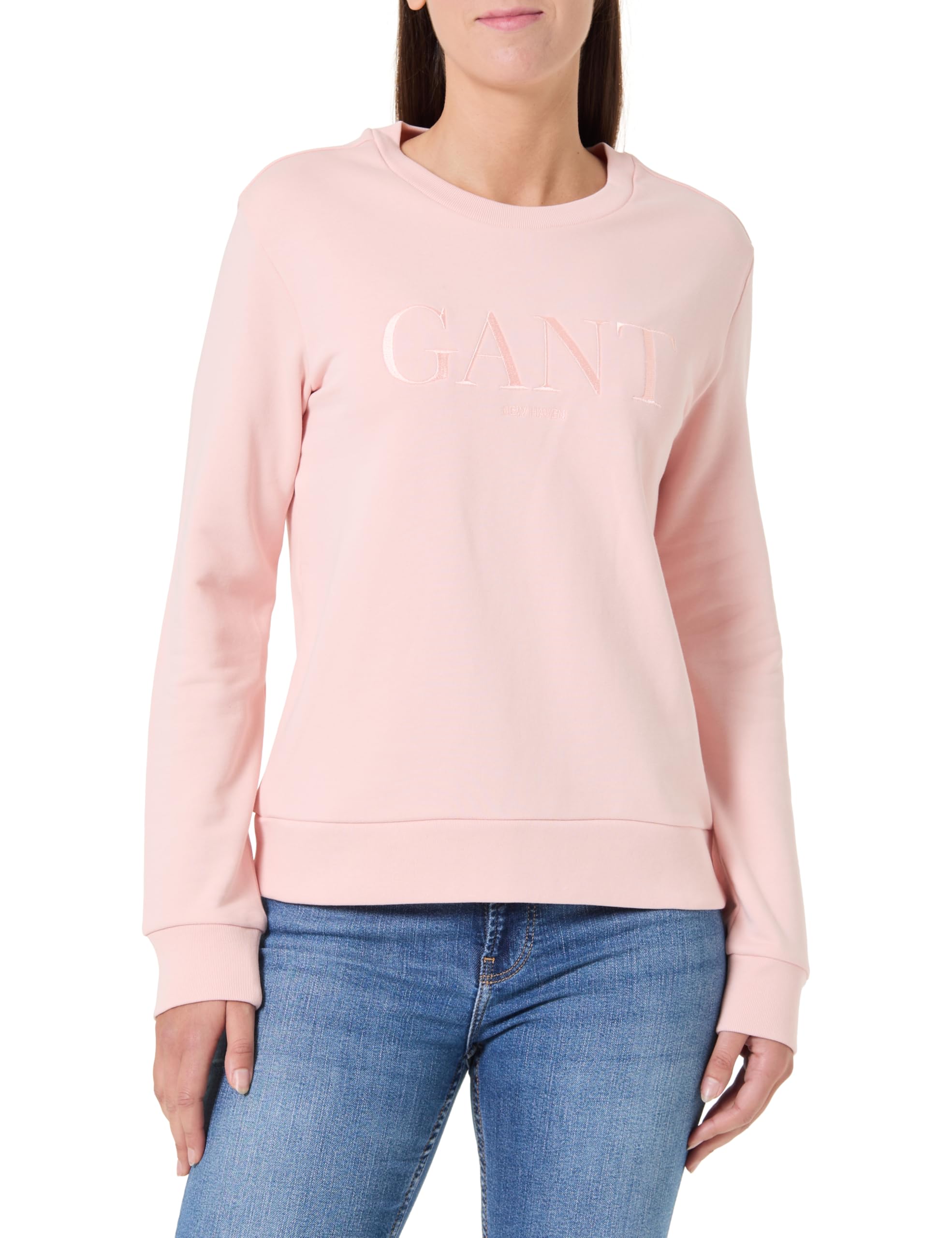 GANT Tonal Graphic C-Neck Sweat Sudadera Mujer (Pack de 1)