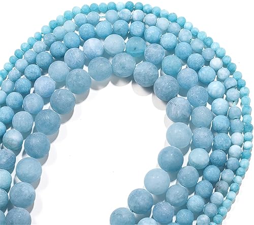 Miniatura 5 de Cuentas de piedra verde esmeralda mate natural de 0.472 pulgadas (0.472 in), cuentas redondas sueltas de jaspe para manualidades, pulseras,