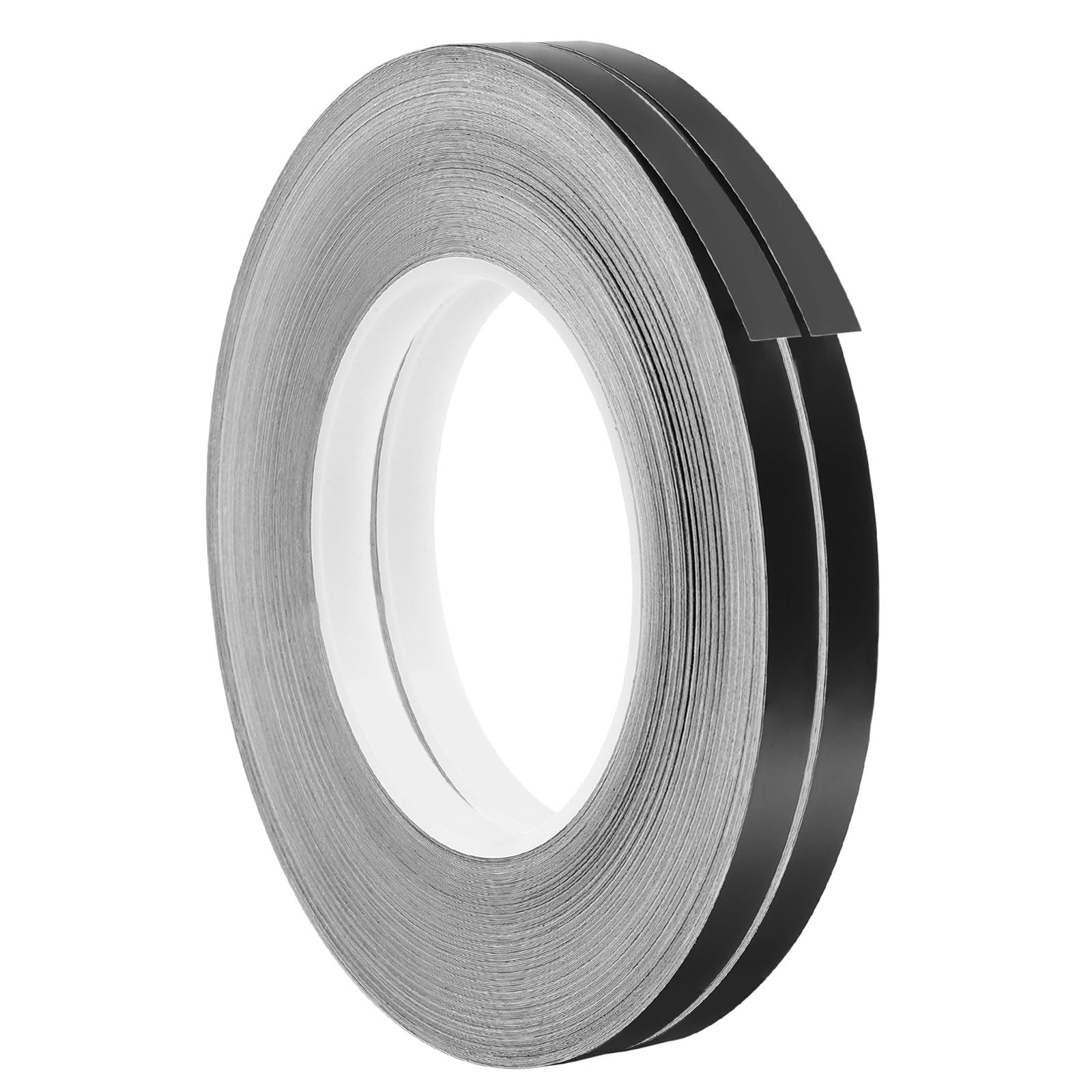 DEFANEX 2pcs Metalized Polyester Film Tape 8mm x 50m Gap Decor Tape Black