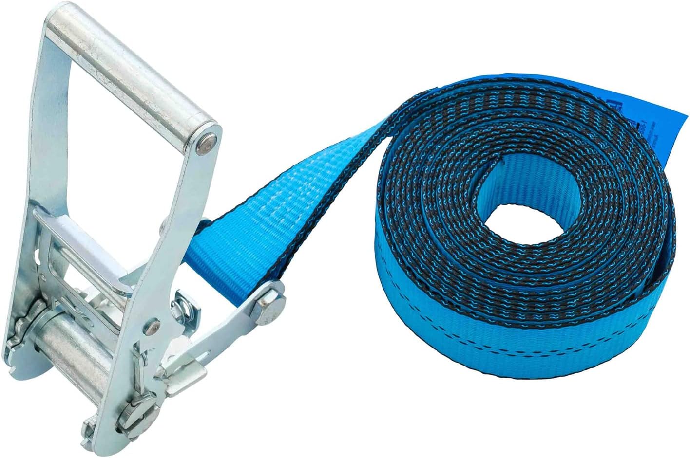 Mytee Products (4 Pack) 2 Inch x 20 Ft Endless Ratchet Straps - Heavy Duty Blue Ratchet Strap 3,333 lbs Working Load Limit - Endless Cargo Straps to Strap Down Pallets, Pipes, Boxes etc