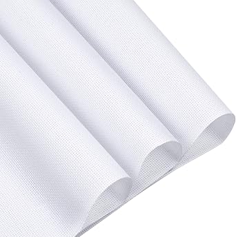 59 * 39 Inch White Cross Stitch Fabric, 14 Count Embroidery Fabrics