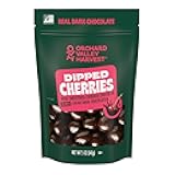 Orchard Valley Harvest Dark Chocolate Dipped Cherries 5 oz (Pack of 1), Made With Real Cherries, Gluten Free, Non-GMO, No Artificial Colors, Stand Up Bag, On-The-Go Snack For The Whole Family