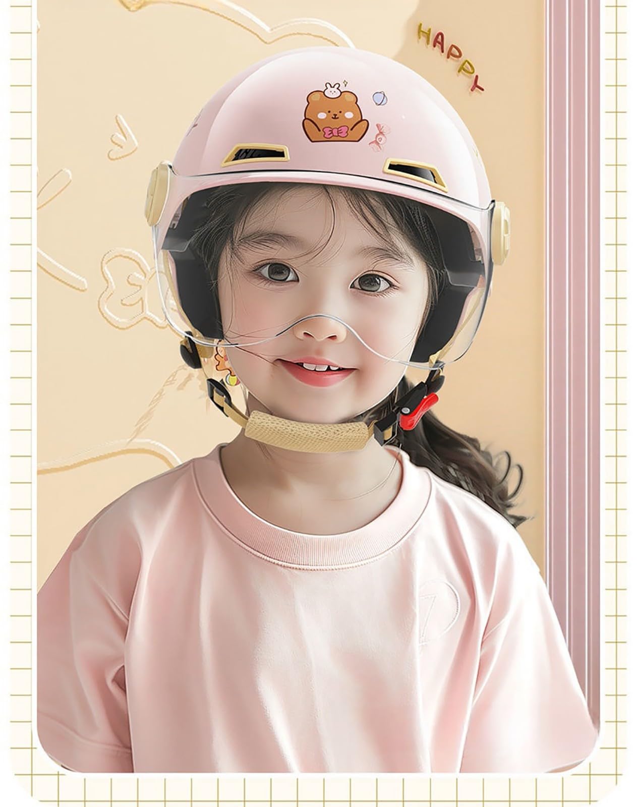 Demi-Casque De Moto Pour Enfants De 2 À 14 Ans, Homologué DOT, Pour Garçons Et Filles, Idéal Pour La Route, Le Karting, Le Motocross, La Trottinette Électrique 2,48-56cm