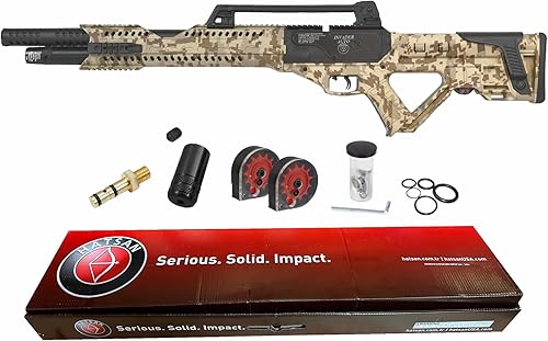Miniatura 9 de Hatsan Invader Auto Air Rifle con paquete de 100 blancos de papel y pellets Wearable4U