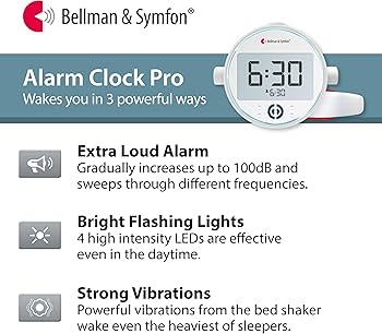 Amazon.co.jp: Bellman & Symfon 振動目覚まし時計プロ ベッド