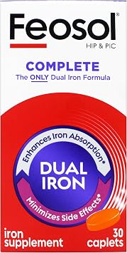 Feosol Bifera Iron Caplets Complete 30 ea (Pack of 5)