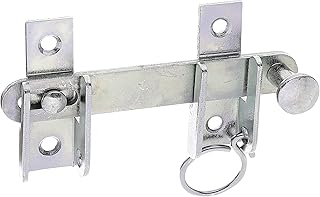 Alberts 314446 Schlagladen-Überwurf | mit Feststell-Vorrichtung | galvanisch verzinkt, dickschichtpassiviert | Größe 120 x 65 mm
