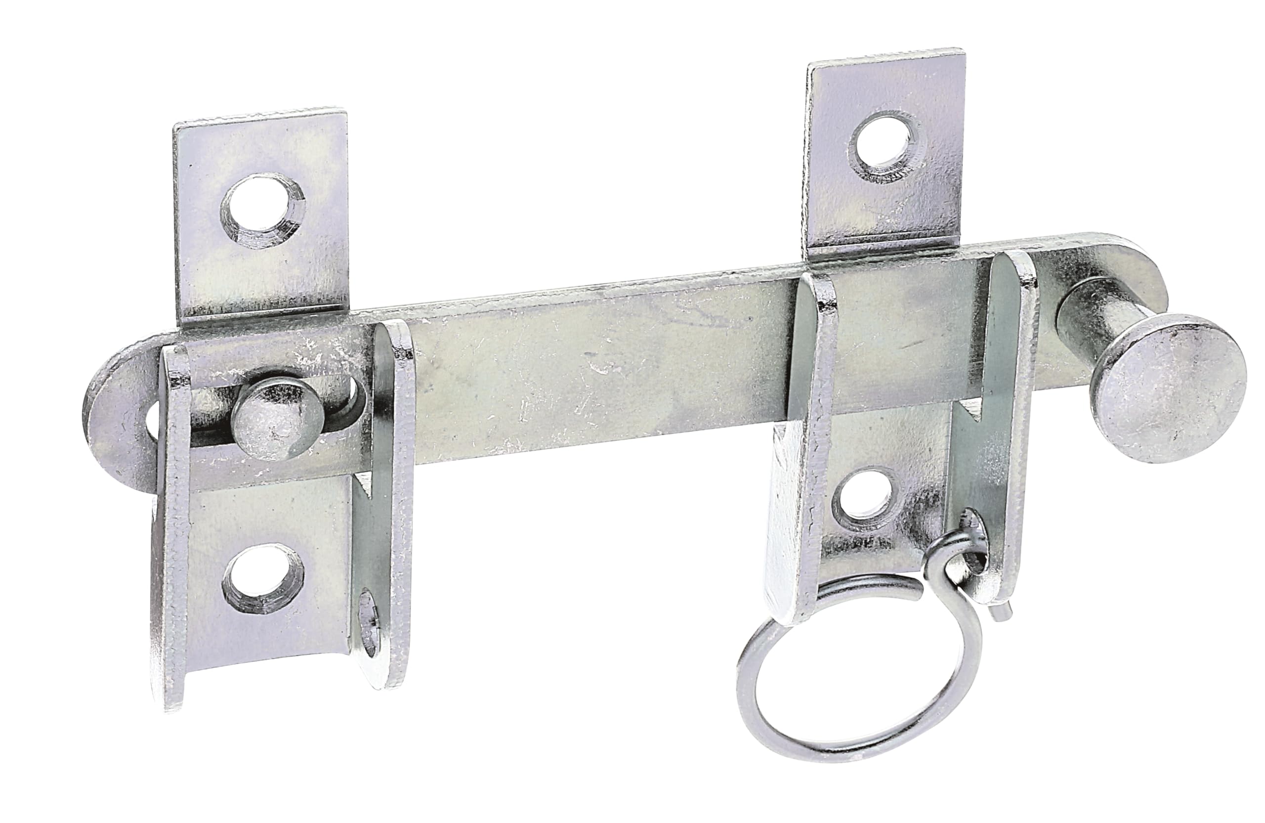 Alberts Steel 314446 Shutter Hasp | With Locking Device | Electrogalvanised, Thick-Layer-Passivated | Size 120 X 65 Mm
