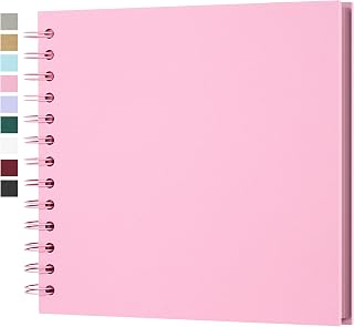 7x7in Scrapbook Album, Acid-Free Kraft Paper 20 Sheets 40 Pages