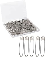 Mr. Pen Heavy Duty Safety Pins 2 Inch Large 200 Pack Silver Rust-Resistant Steel for Clothes Sewing Diapers Crafts