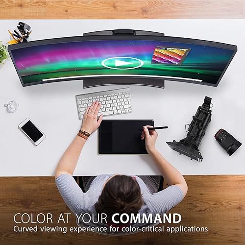 Miniatura 2 de ViewSonic VP3881A 38-Inch IPS WQHD+ Curved 21:9 Monitor with 100% sRGB Rec 709, Eye Care, HDR10 Support, 90W USB C, HDMI, USB, DisplayPort for